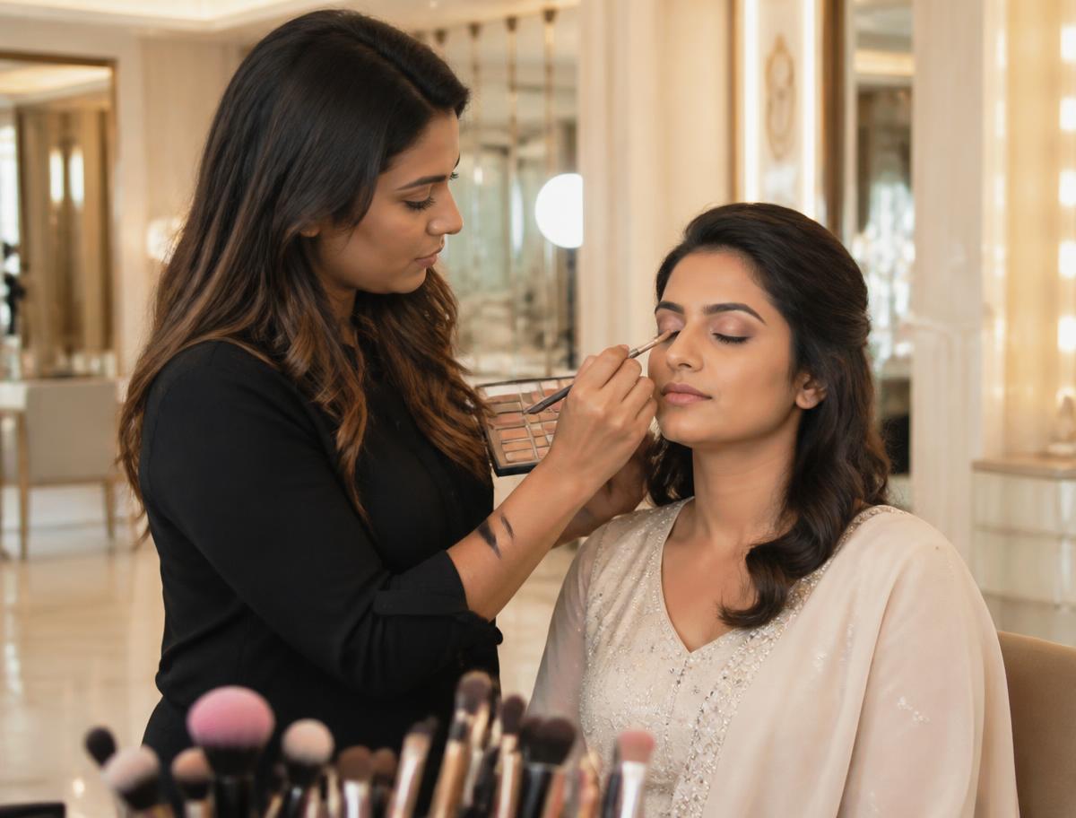 Makeup application